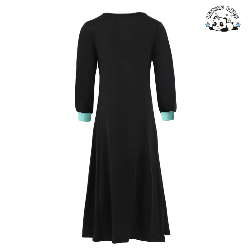 LEZONKIDS - Novo Traje de Viagem do Oriente Médio Dubai Menina Roupas Étnicas Conservadoras Roupas Infantis Menina Saia Longa Vestido